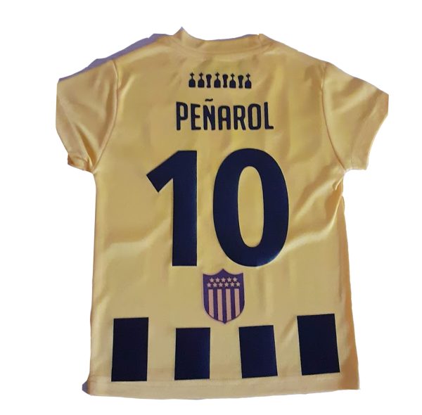 Equipo de futbol pesonalizado de Peñarol para niño